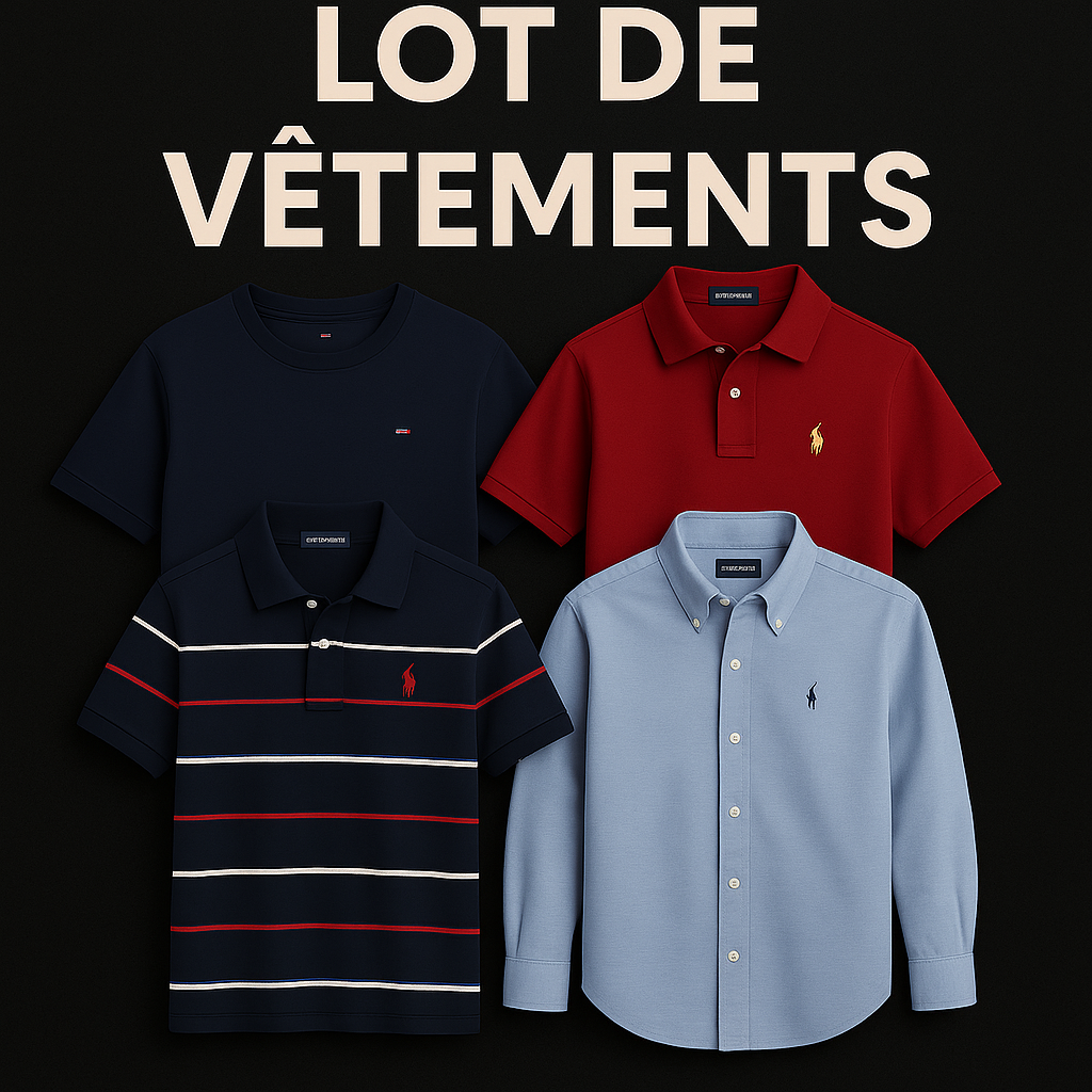 lot de 19 mix grade B 90% C 10% Polo RL Tommy Hilfiger