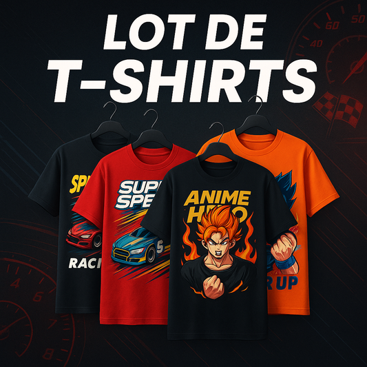 Lot T shirts Nascar Dragon Ball Z et & sur demande