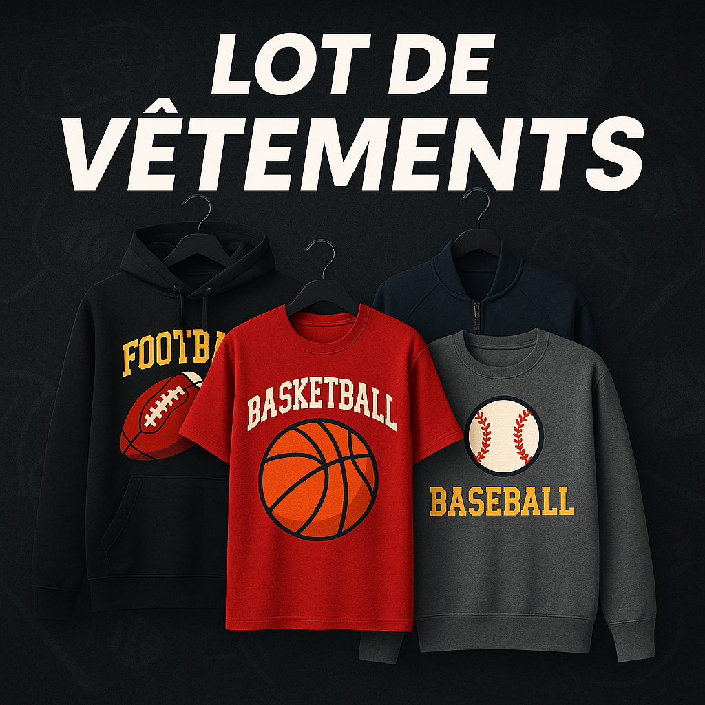 Lot de 30 articles mix sport USA